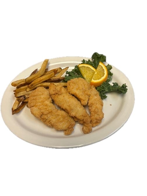 Kids Chicken Fingers with Fries.
